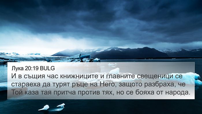Лука 20:19 BULG Bible Verse Image