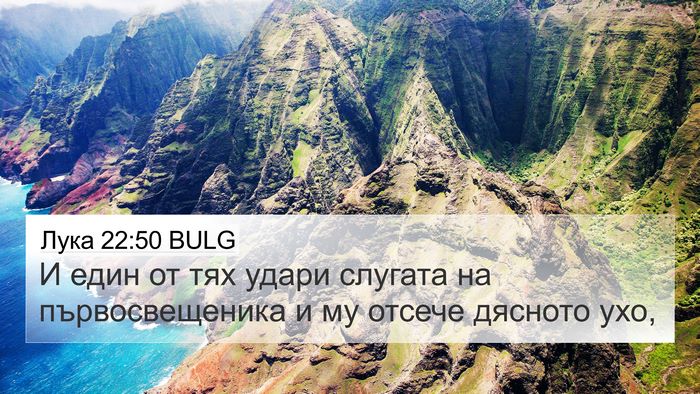 Лука 22:50 BULG 4K Wallpaper - И един от тях удари слугата - 4K Wallpaper Bible Verse