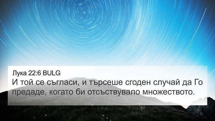 Лука 22:6 BULG Bible Verse Image