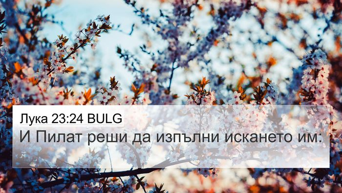 Лука 23:24 BULG Bible Verse Image