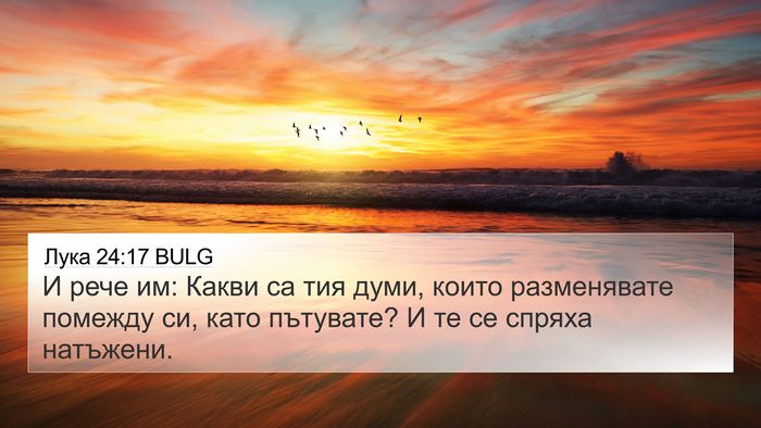 Лука 24:17 BULG 4K Wallpaper - И рече им: Какви са тия - 4K Wallpaper Bible Verse