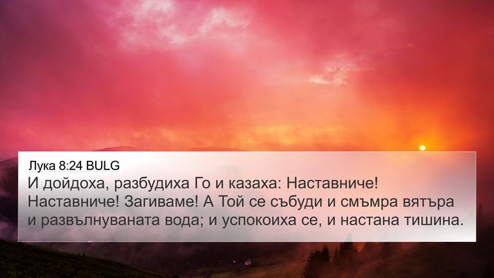 Лука 8:24 BULG Bible Verse Image