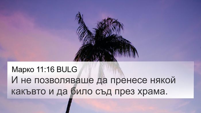 Марко 11:16 BULG 4K Wallpaper - И не позволяваше да - 4K Wallpaper Bible Verse
