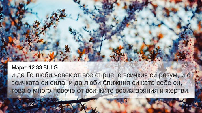 Марко 12:33 BULG Bible Verse Image