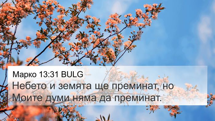 Марко 13:31 BULG Bible Verse Image