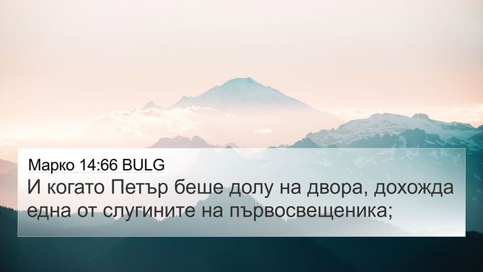 Марко 14:66 BULG Bible Verse Image