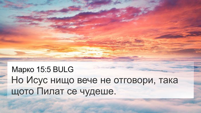 Марко 15:5 BULG Bible Verse Image