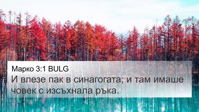 Марко 3:1 BULG Bible Verse Image