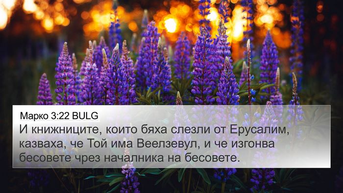 Марко 3:22 BULG Bible Verse Image