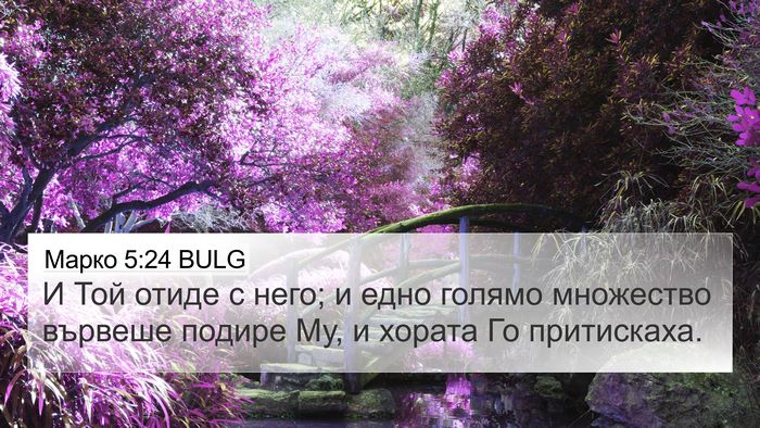 Марко 5:24 BULG Bible Verse Image