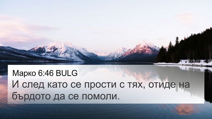 Марко 6:46 BULG Bible Verse Image