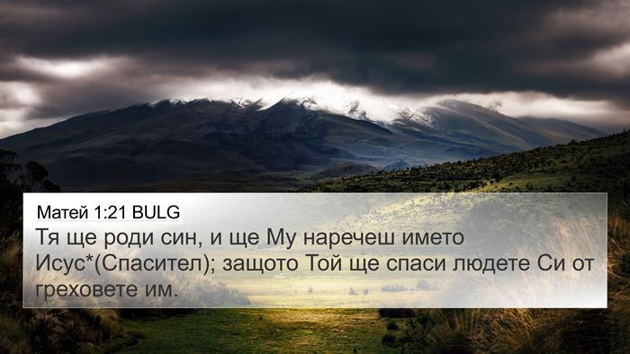 Матей 1:21 BULG Bible Verse Image
