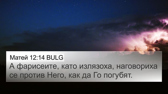 Матей 12:14 BULG Bible Verse Image