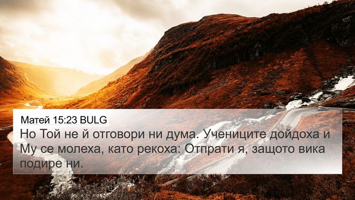 Матей 15:23 BULG Bible Verse Image
