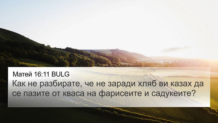 Матей 16:11 BULG 4K Wallpaper - Как не разбирате, че не - 4K Wallpaper Bible Verse