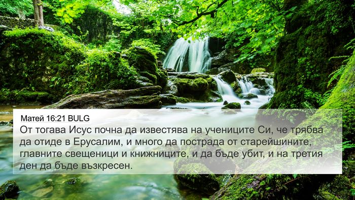 Матей 16:21 BULG Bible Verse Image