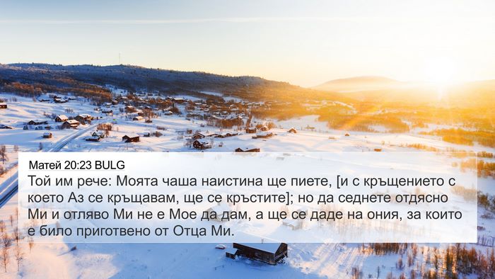 Матей 20:23 BULG Bible Verse Image