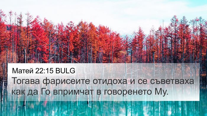 Матей 22:15 BULG Bible Verse Image