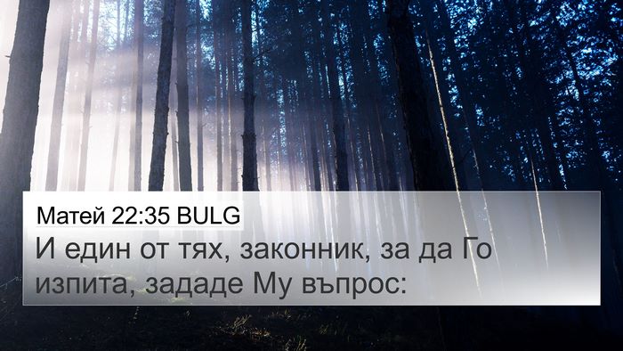 Матей 22:35 BULG Bible Verse Image