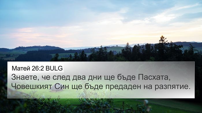 Матей 26:2 BULG Bible Verse Image