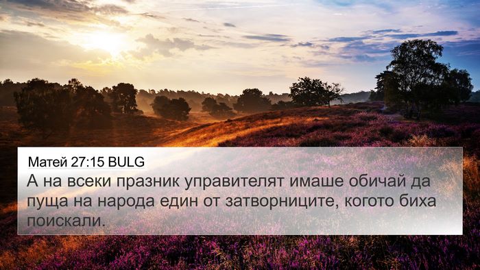 Матей 27:15 BULG Bible Verse Image