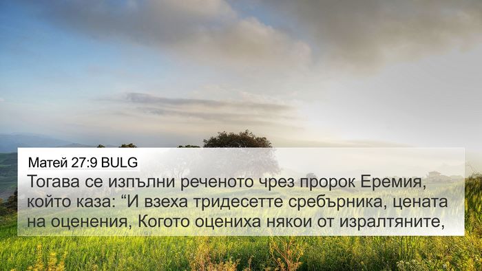 Матей 27:9 BULG Bible Verse Image