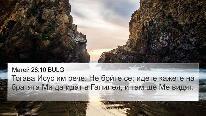 Матей 28:10 BULG Bible Verse Image