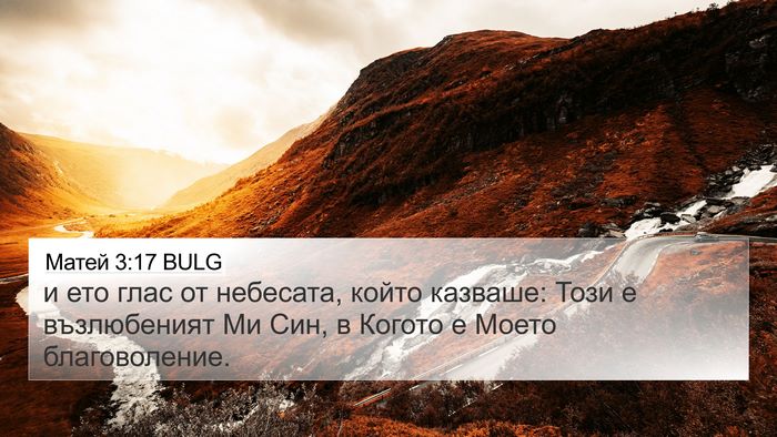 Матей 3:17 BULG Bible Verse Image