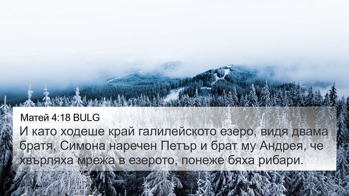 Матей 4:18 BULG Bible Verse Image
