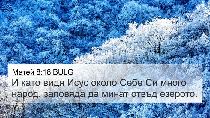 Матей 8:18 BULG Bible Verse Image