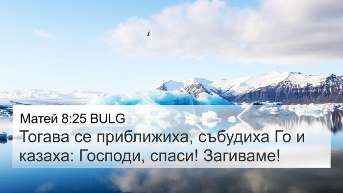 Матей 8:25 BULG 4K Wallpaper - Тогава се приближиха, - 4K Wallpaper Bible Verse