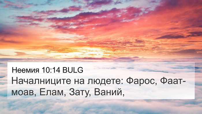 Неемия 10:14 BULG Bible Verse Image