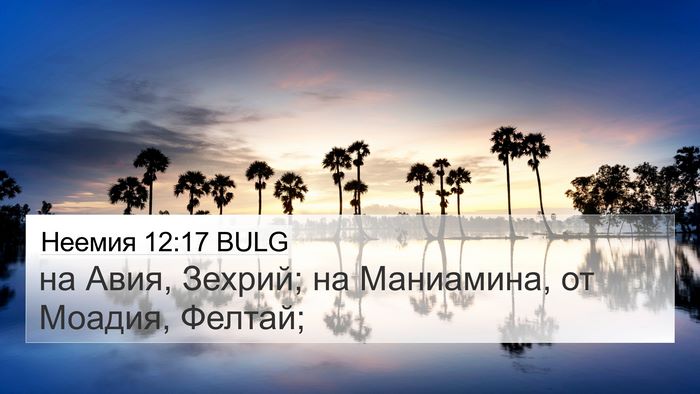 Неемия 12:17 BULG Bible Verse Image