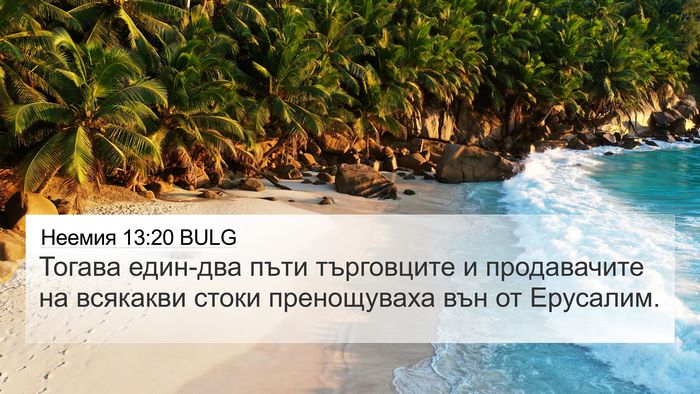 Неемия 13:20 BULG 4K Wallpaper - Тогава един-два пъти - 4K Wallpaper Bible Verse
