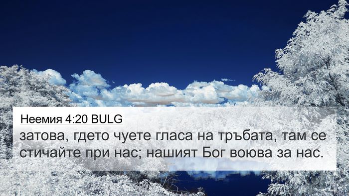 Неемия 4:20 BULG Bible Verse Image