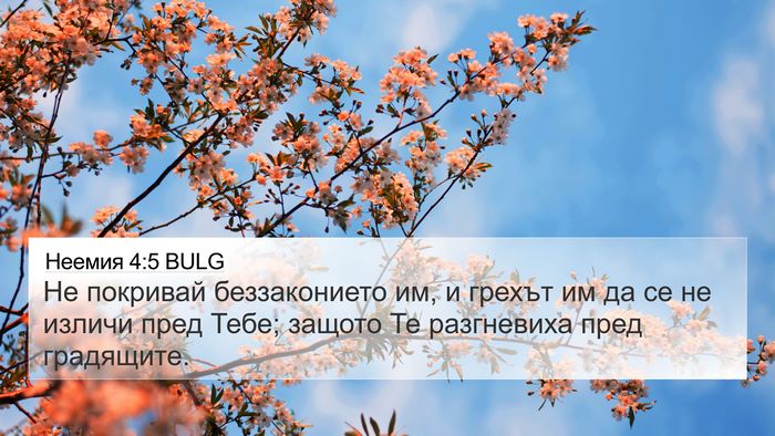 Неемия 4:5 BULG 4K Wallpaper - Не покривай беззаконието - 4K Wallpaper Bible Verse