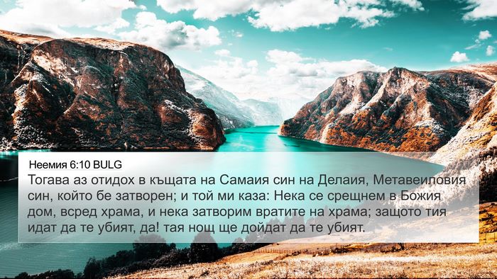 Неемия 6:10 BULG Bible Verse Image
