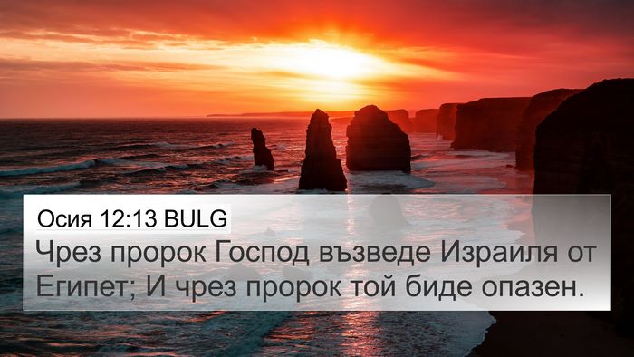 Осия 12:13 BULG Bible Verse Image