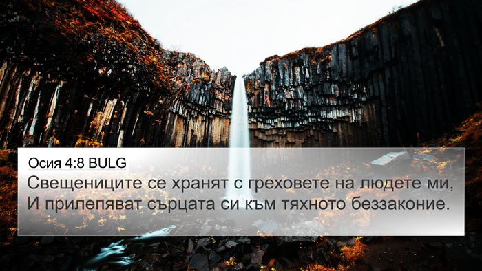 Осия 4:8 BULG Bible Verse Image