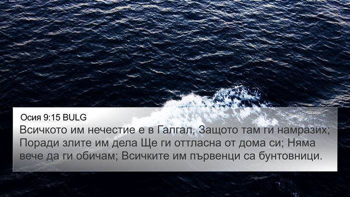 Осия 9:15 BULG Bible Verse Image