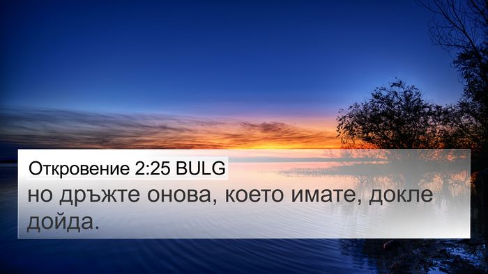 Откровение 2:25 BULG Bible Verse Image