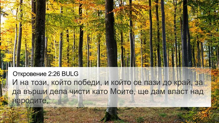 Откровение 2:26 BULG Bible Verse Image