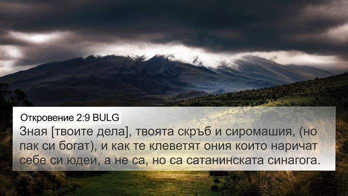 Откровение 2:9 BULG Bible Verse Image