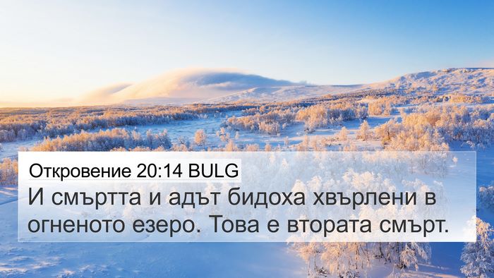 Откровение 20:14 BULG Bible Verse Image