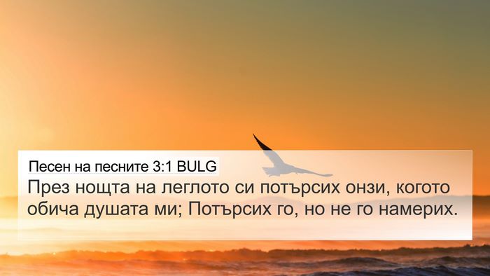 Песен на песните 3:1 BULG Bible Verse Image