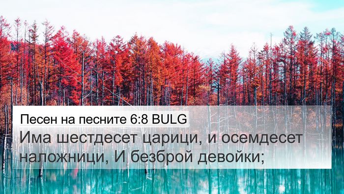 Песен на песните 6:8 BULG Bible Verse Image