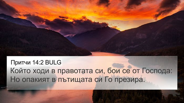 Притчи 14:2 BULG Bible Verse Image