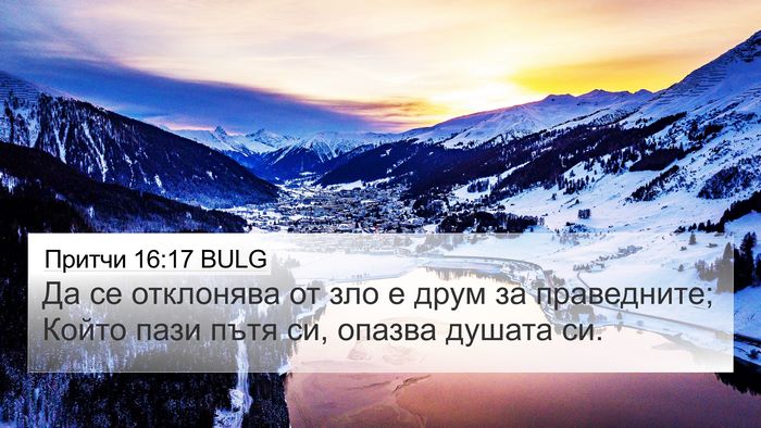 Притчи 16:17 BULG Bible Verse Image