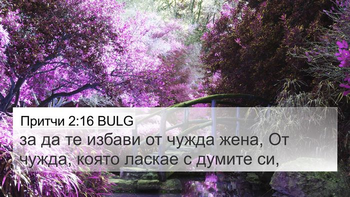 Притчи 2:16 BULG Bible Verse Image