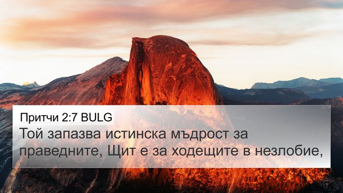 Притчи 2:7 BULG Bible Verse Image